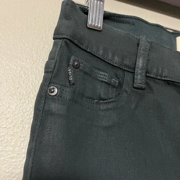 DL1961 Bridget Boot Deep Pine High-Rise Instasculpt Crop Jean size 28 - Picture 6 of 13